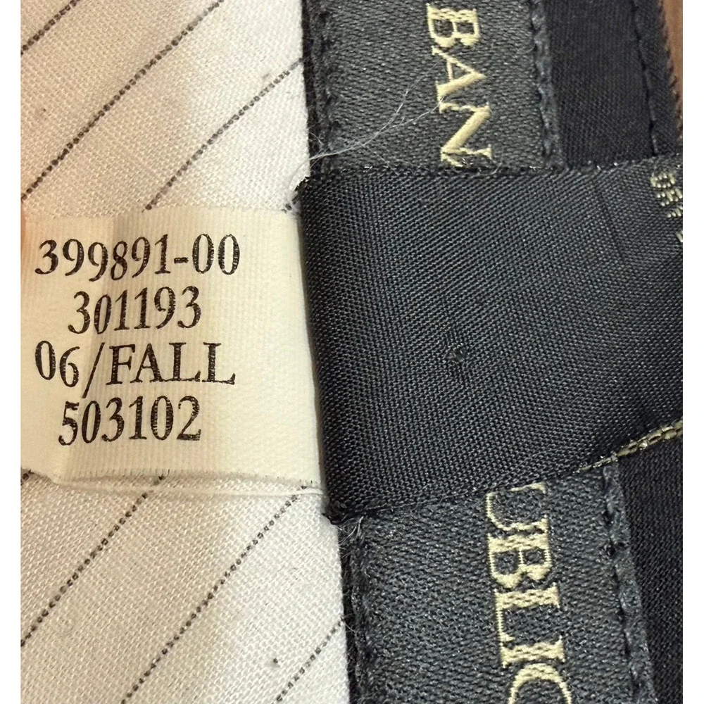 VTG Y2K Banana Republic Brown Pinstripe Wool Blend Dress Pants Sz 36x34 Mens